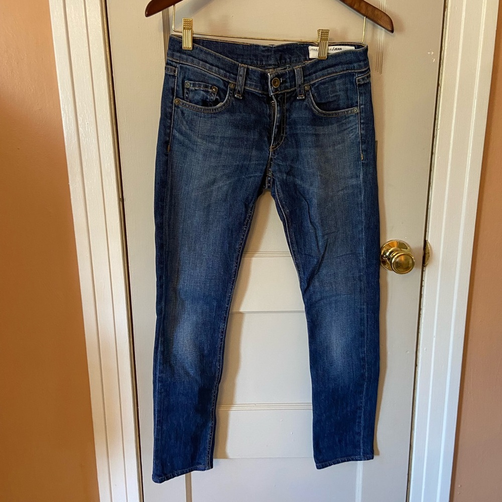 rag & bone Blue Cropped Skinny Jeans